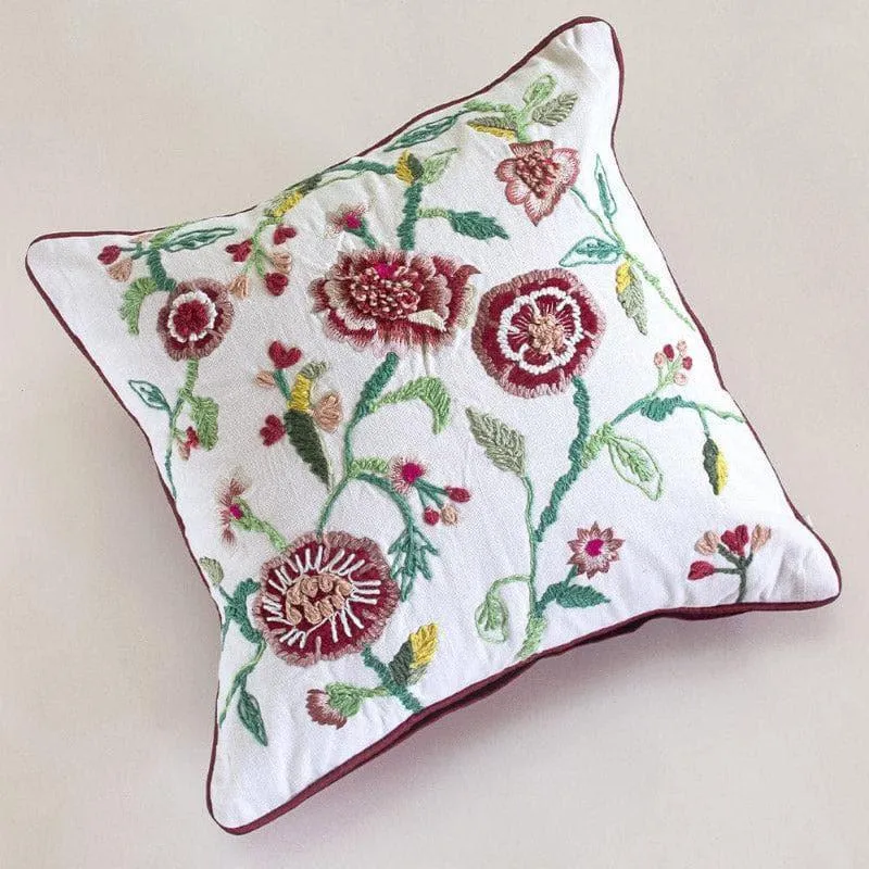 Ismat Embroidered Cushion Cover media 1