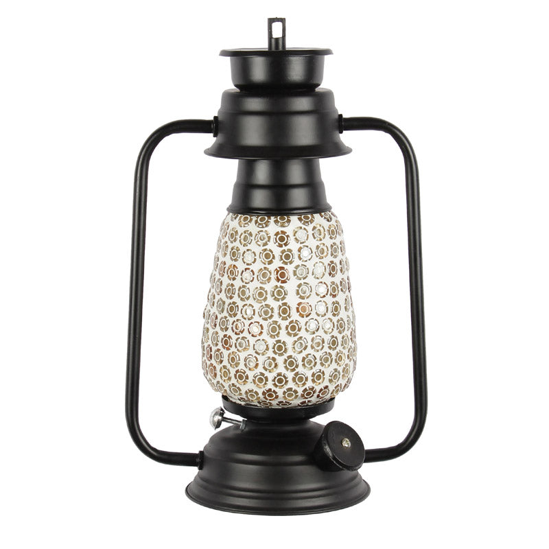 Navina Mosaic Lantern Iron Wall Lamp - Black media 5