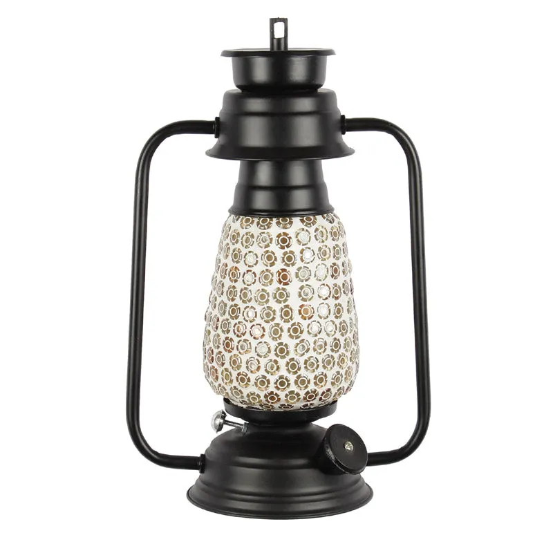 Navina Mosaic Lantern Iron Wall Lamp - Black media 5