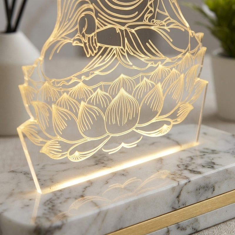 Enlightenment Acrylic Table Lamp - Transparent media 4