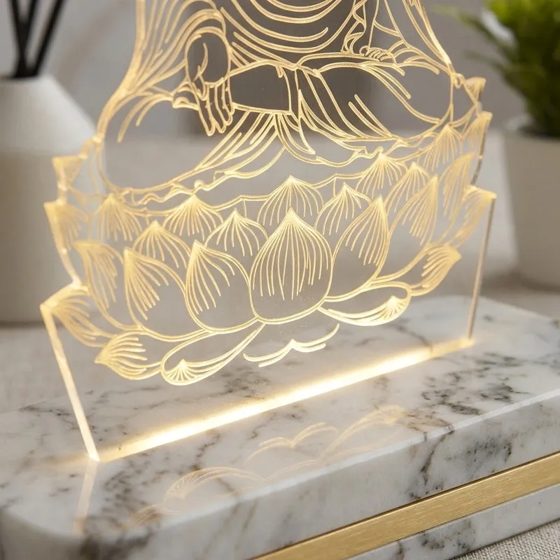 Enlightenment Acrylic Table Lamp - Transparent media 4