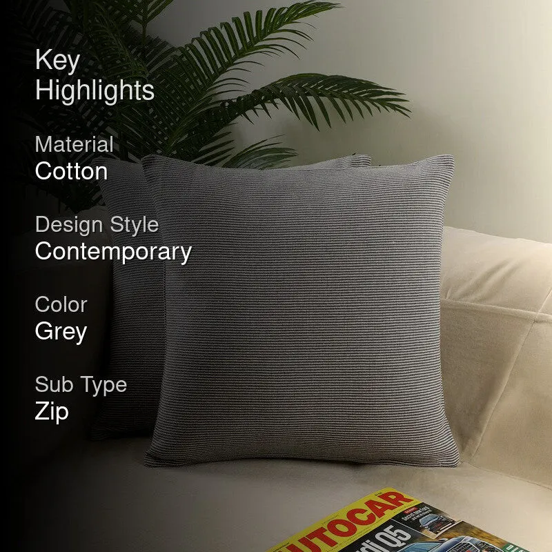 Horizon Flow Cotton Cushion Cover - Set of Two media 2