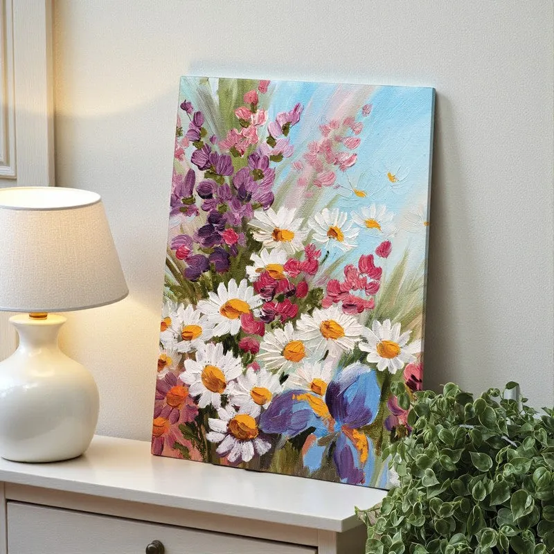 Flowery Maiden Wall Painting media 3