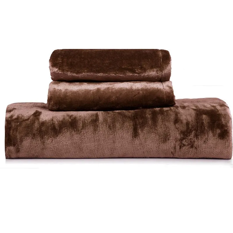 Casselle Velvet Velvet Bedsheet (Brown) - 300 GSM media 10