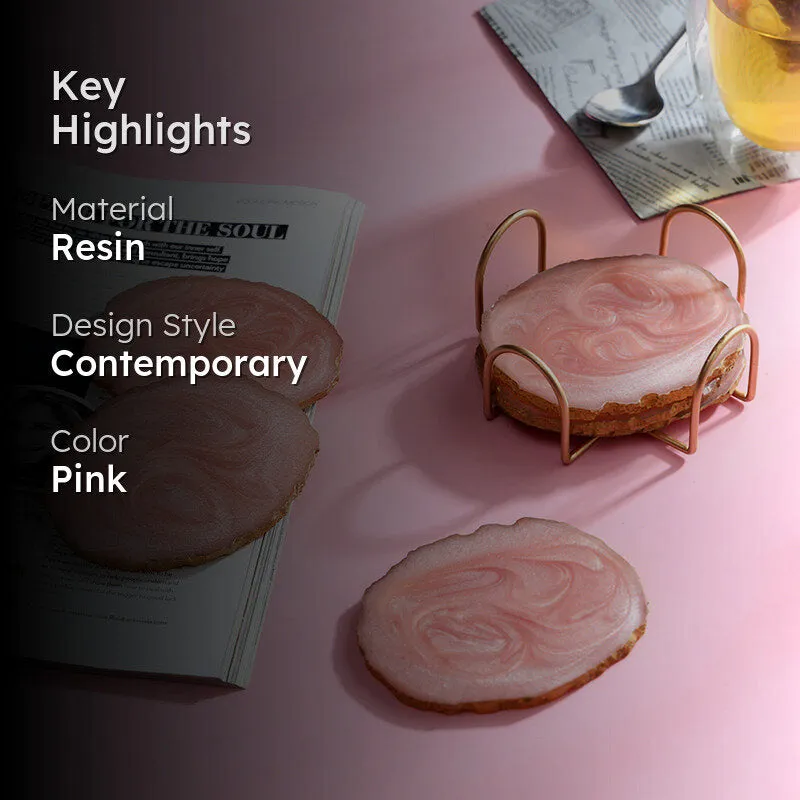 Pietra Resin Coaster - Seven Piece Set media 2