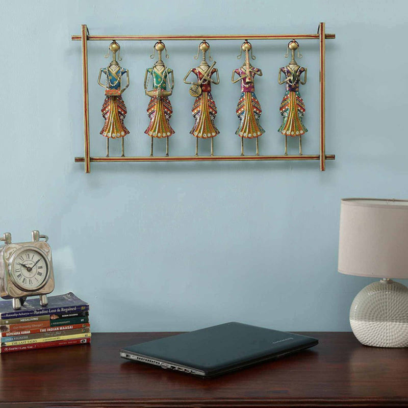 Tribe Of Dancers Iron Wall Accent