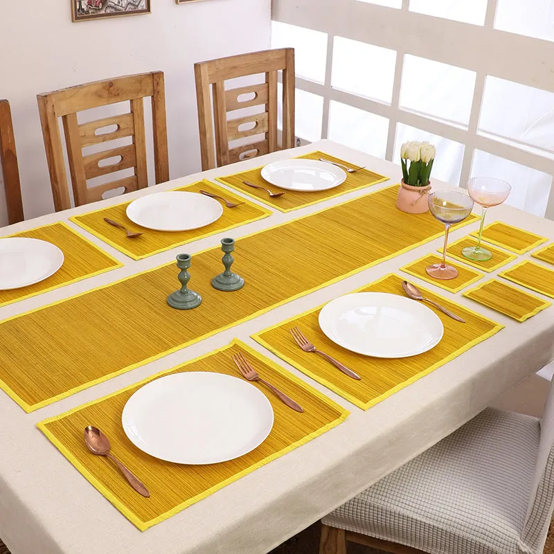 Woodland Nest Bamboo Kitchen Linen Set (Yellow) - Thirteen Piece Set media 1