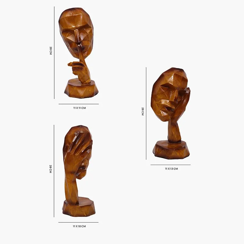 The Three Virtues Polyresin Showpiece - Set Of Three media 6