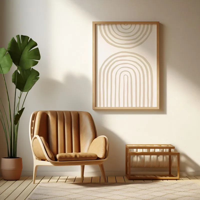 Arc of Balanc Canvas Wall Painting With Brown Frame media 6