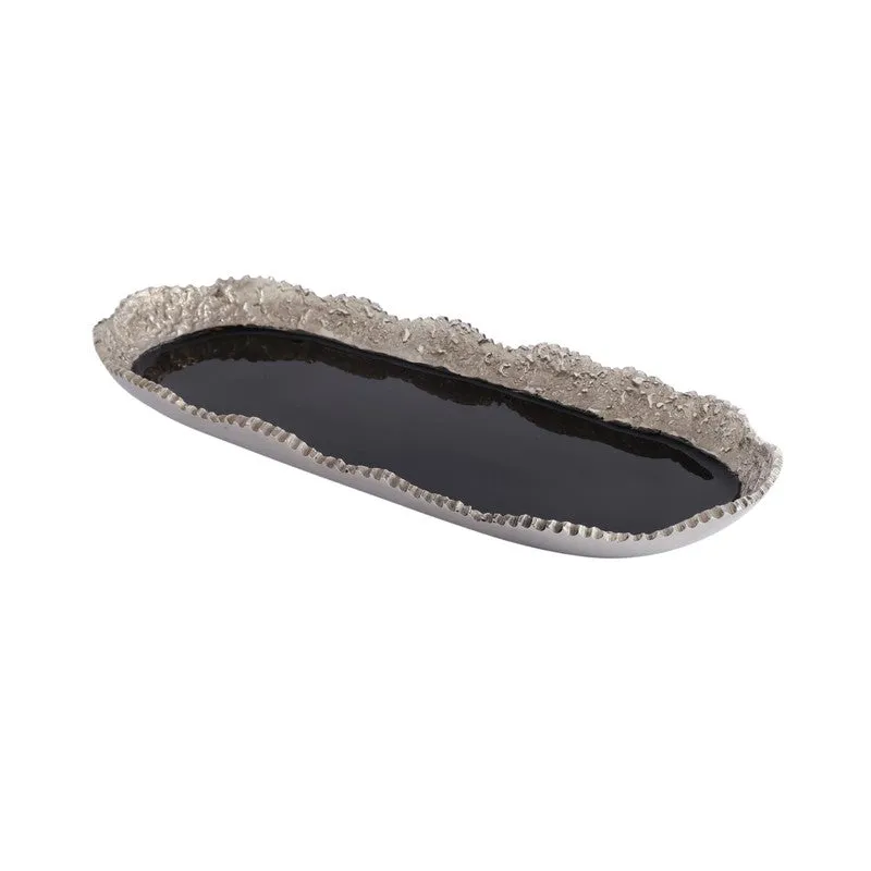 Elegant Trio (Silver) Snack Bowl with Tray - Four Piece Set media 4