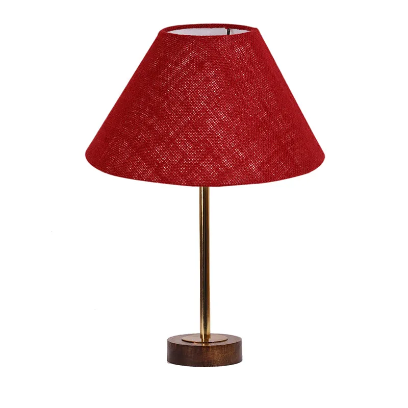 Sienna II Rodin Wooden Table Lamp - Maroon,Gold,Brown media 4