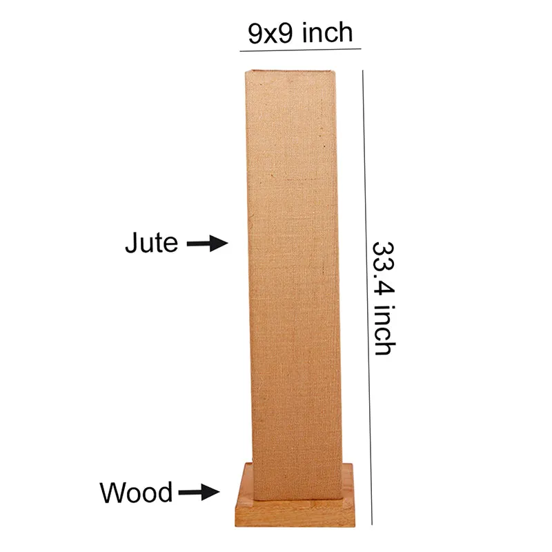 Miya Wooden Tower Floor Lamp With Jute Shade - Beige media 5