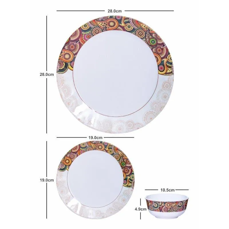 Servewell Ashley Melamine Dinner Set - Twelve Piece Set media 4