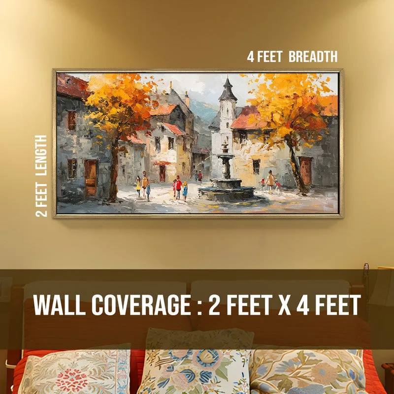 Autumn Rest Canvas Wall Painting With Frame media 9