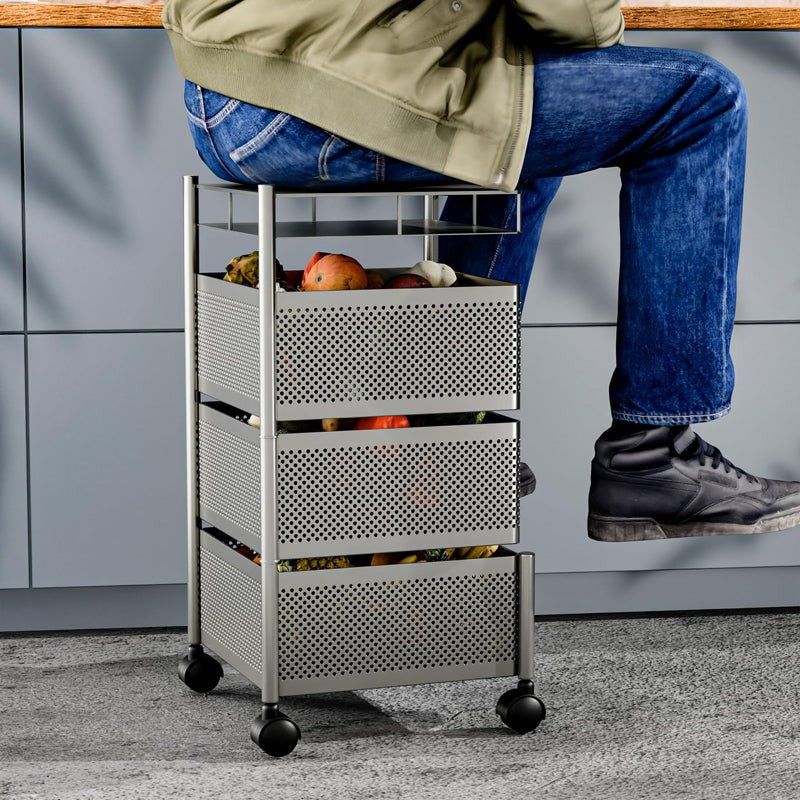 Movra Three Tier Trolley - Silver media 7