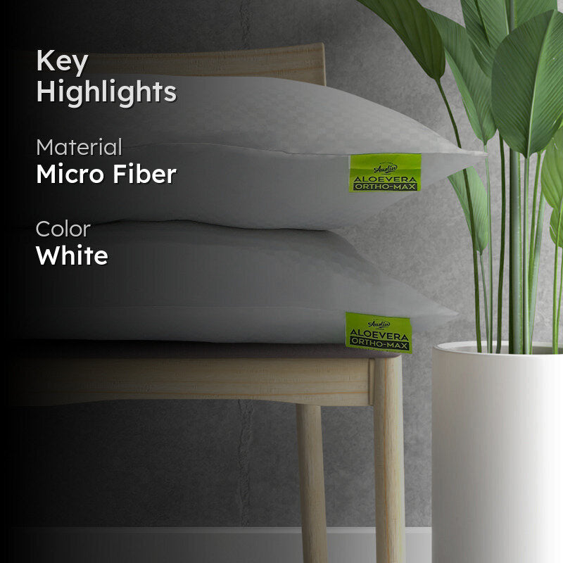Nimbus Mist Microfiber Pillow Filler - Set Of Two media 2