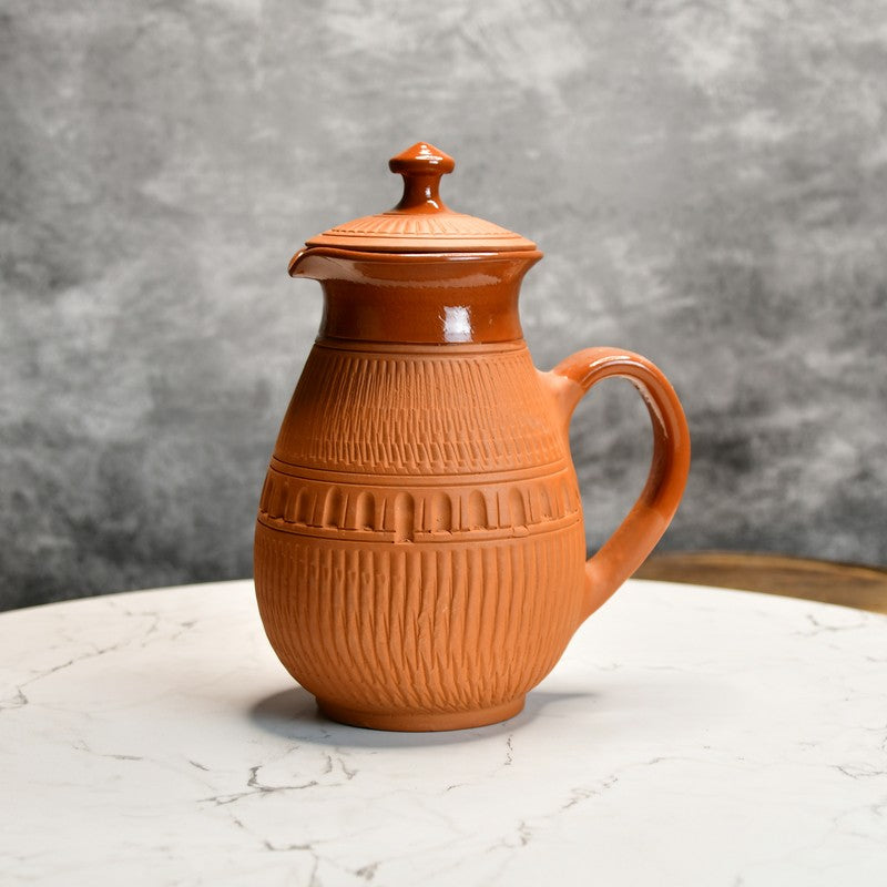 Glance Terracotta Jug with Glasses - Three Piece Set media 4
