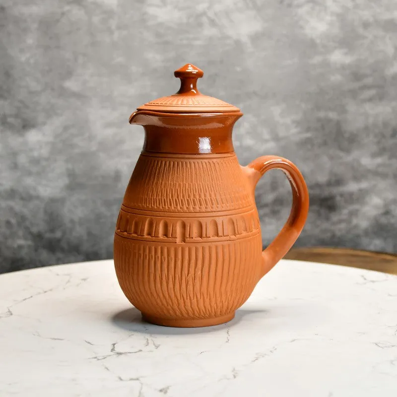 Glance Terracotta Jug with Glasses - Three Piece Set media 4