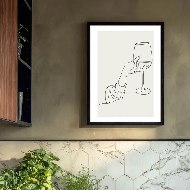 Tropical Tonic Archival Canvas Wall Art - Black media 3