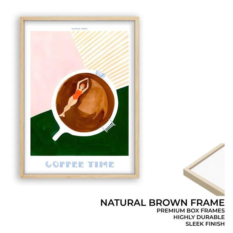 FloatingCoffee Archival Canvas Wall Art - Brown media 9