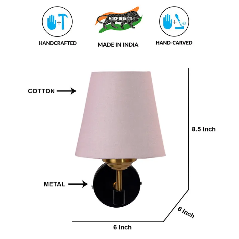 Aquilon Steel & Cotton Wall Lamp - Beige media 6