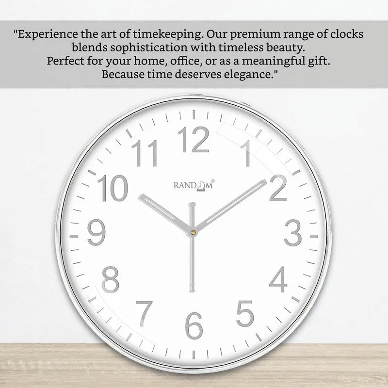 Chronelle Premium Silent Sweep Wall Clock - White media 6