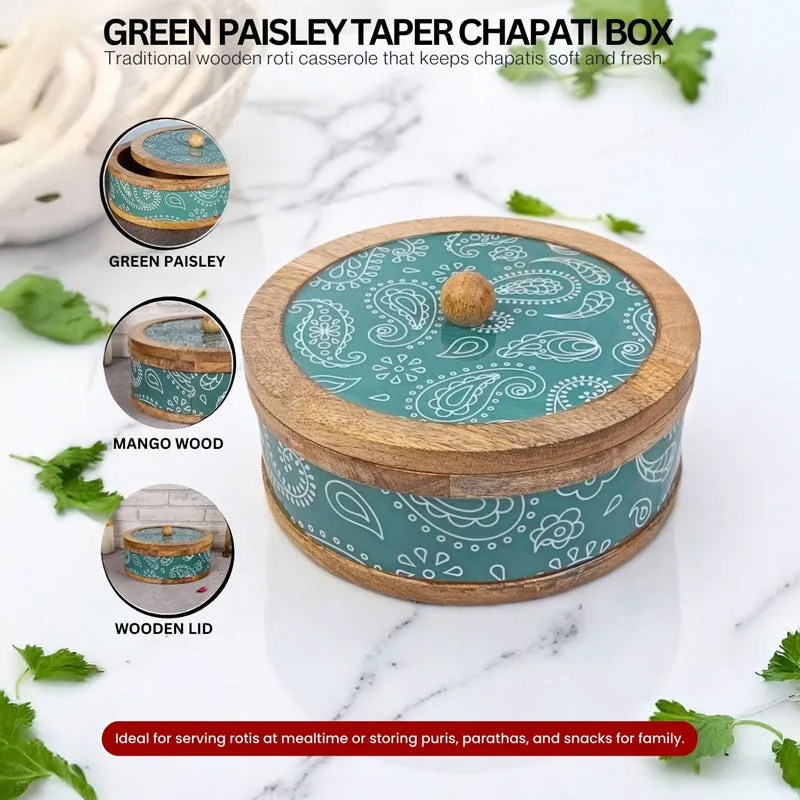 Rasva III Wood Roti Box - Teal media 6