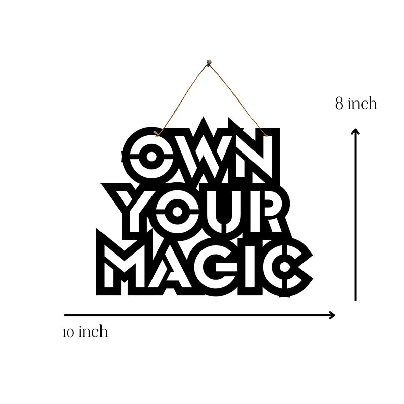 Own Your Magic Mild Steel Wall Accent media 5