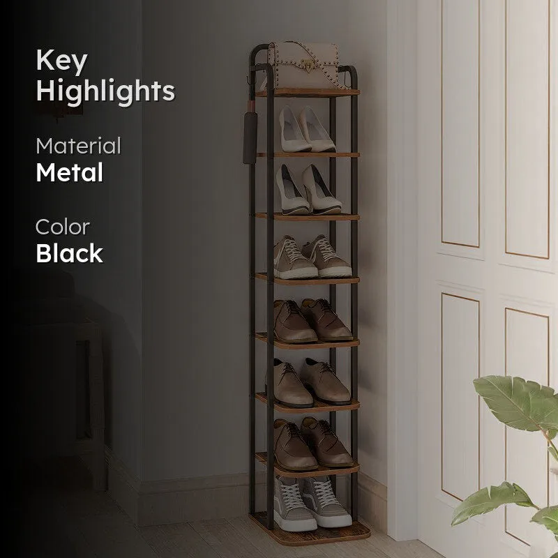 Refined Metal Shoe Rack - Black media 2