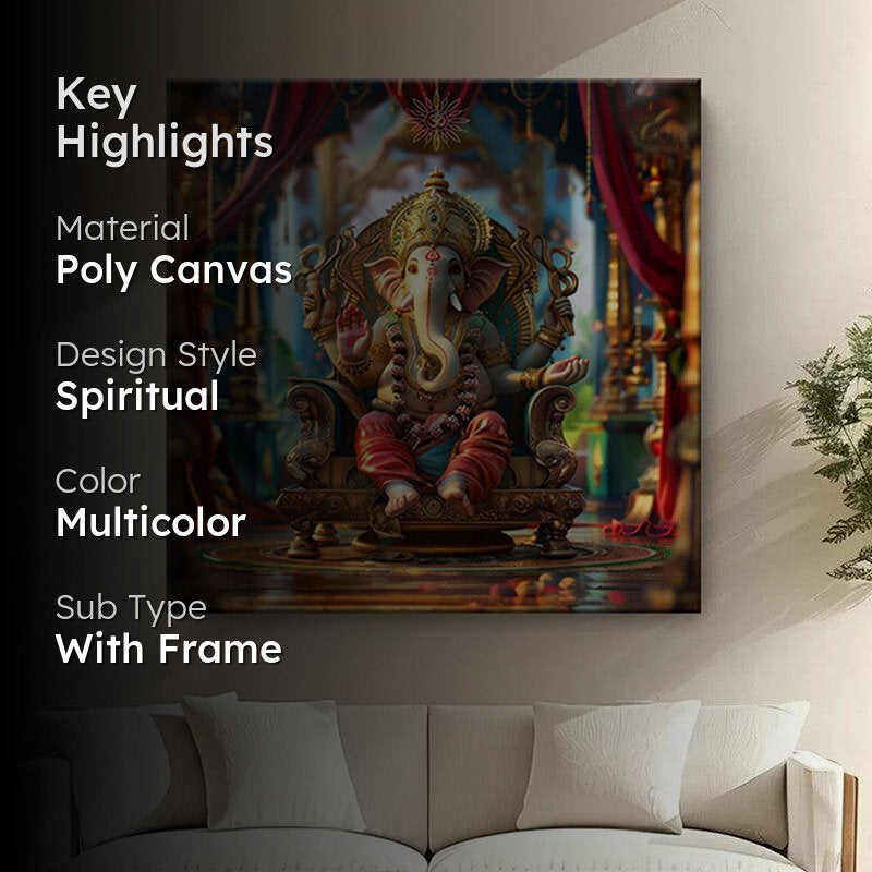 Vinayaka Poly Canvas Wall Painting media 2