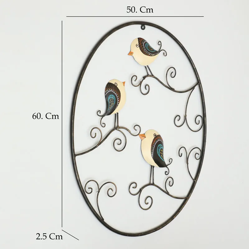 Triad Of WIngs Metal & Ceramic Wall Accent media 5