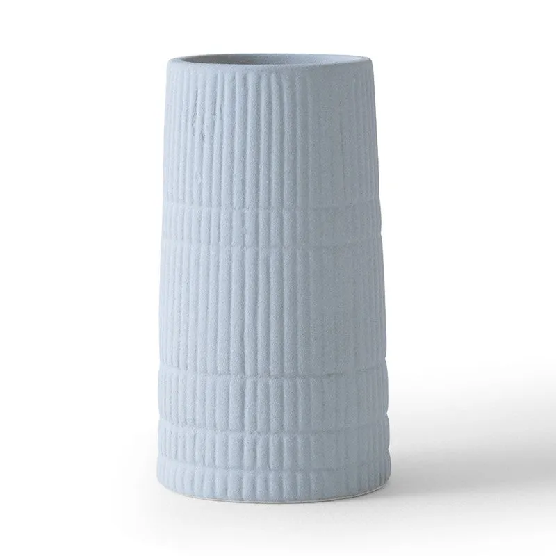Ash Grey Minimal Ceramic Vase media 4