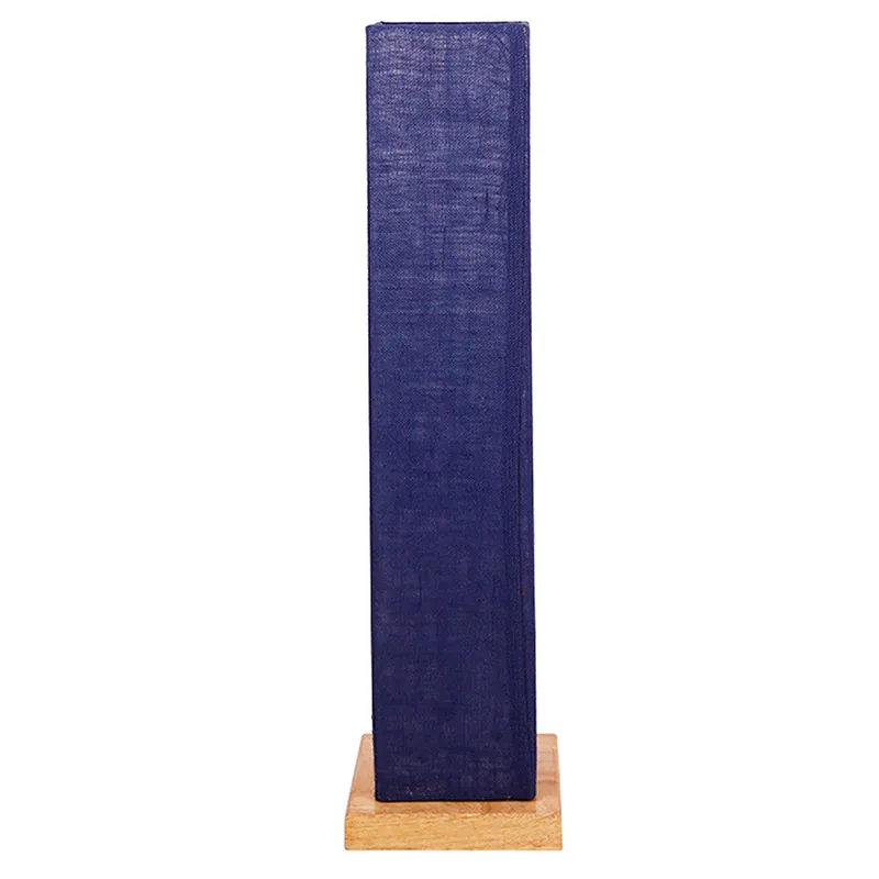 Ruya Wooden Tower Floor Lamp With Jute Shade - Blue media 4