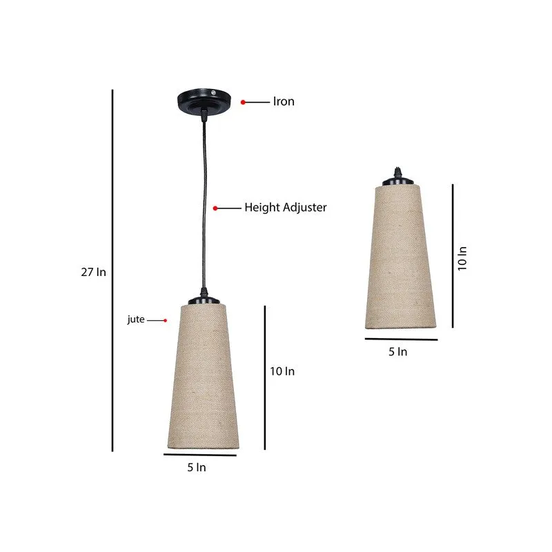 Solarae Metal Ceiling Lamp - Beige media 9