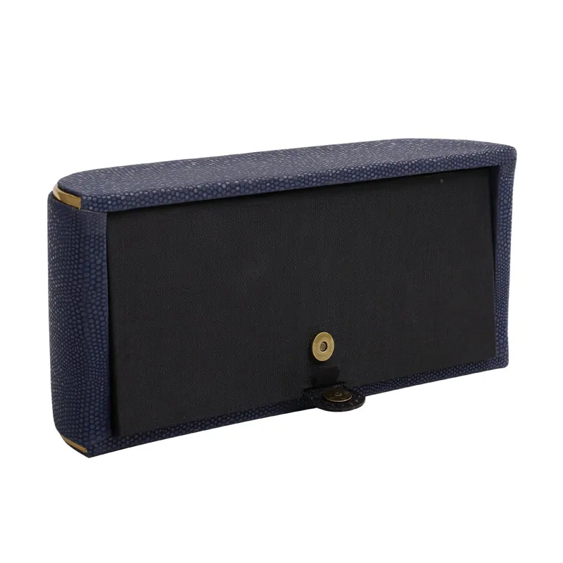 Relca Premium Blue Leather Tissue Box Holder media 4