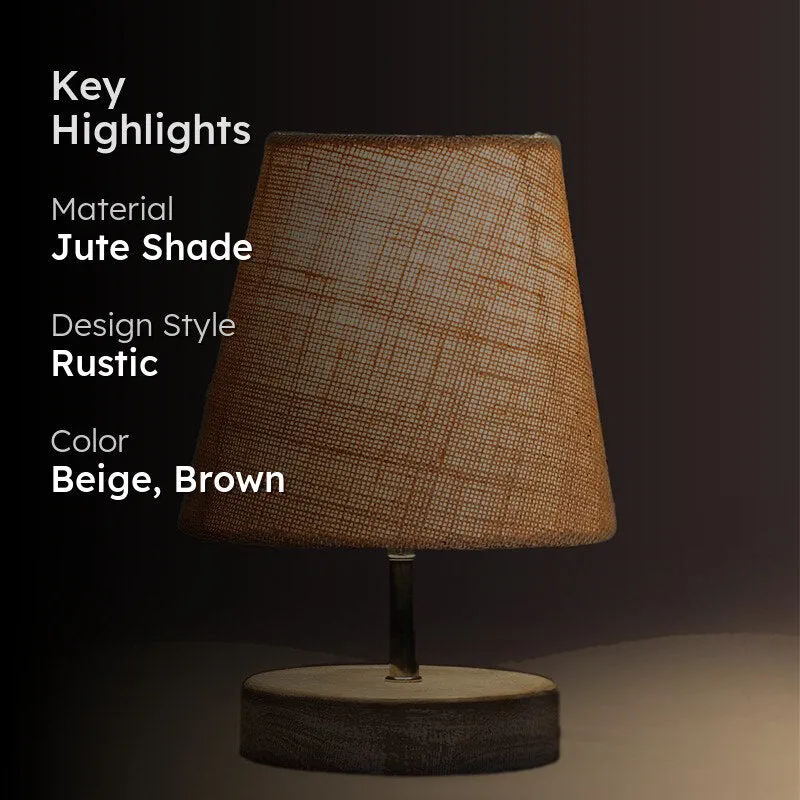 Renvo Jute Table Lamp - Beige,Brown media 2