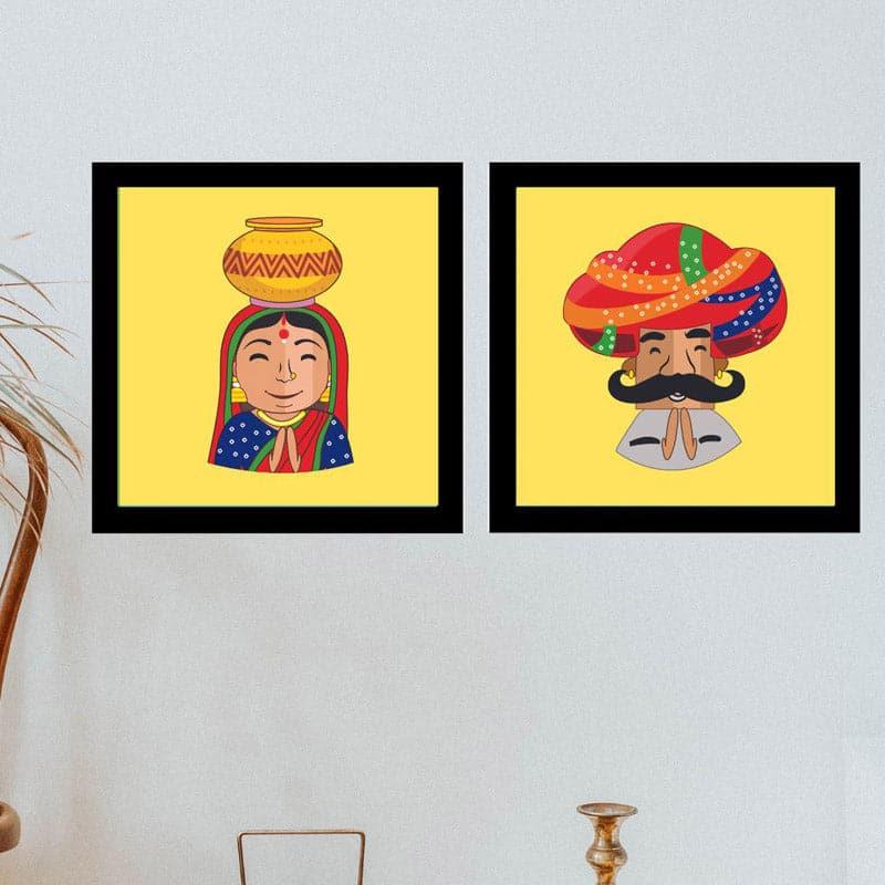 Folk Fuse Wall Accent - Set Of Two - Small