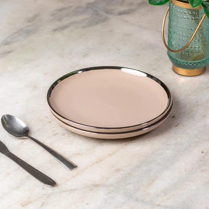 Blush Rim Quarter Plate - Set Of Two media 4