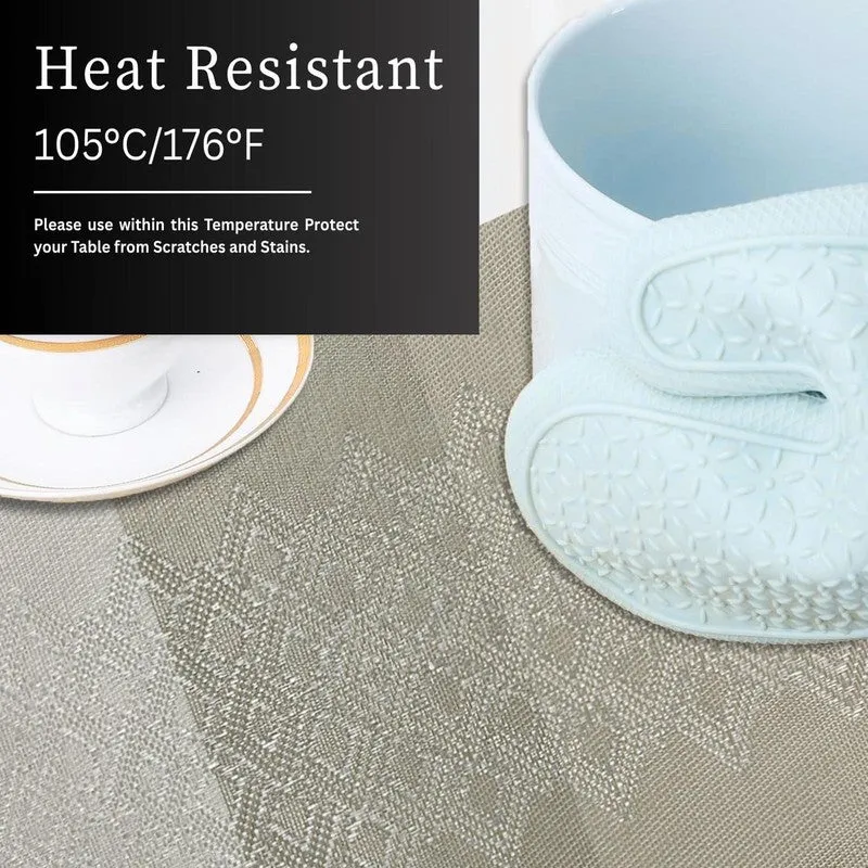 Averin Multicolor Rectangle PVC Table Mats - Set Of Two media 4