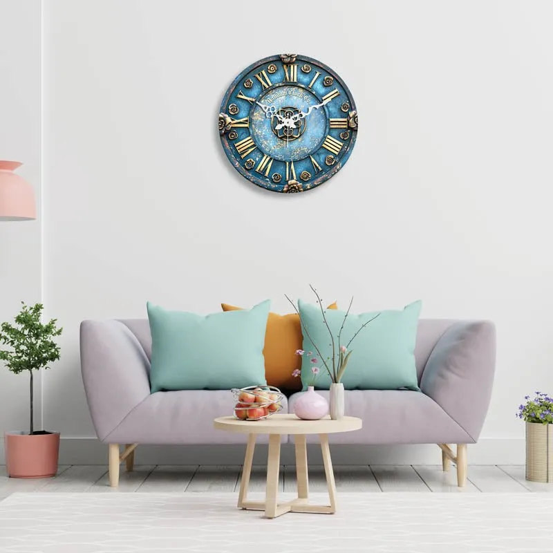 Sevyn Blue 3D Printed MDF Wall Clock media 3