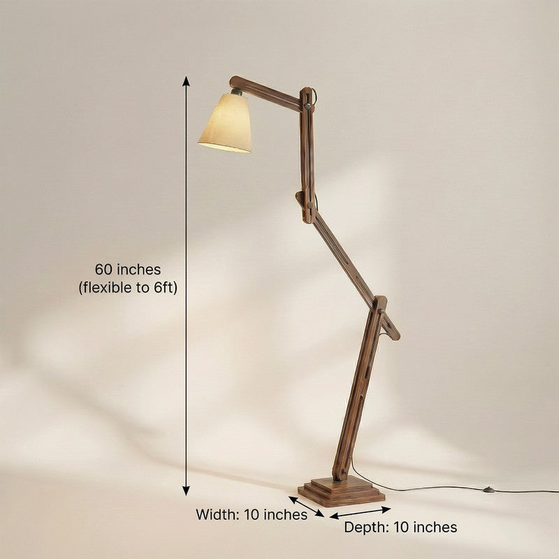 Kyros Jute and Wooden Floor Lamp media 9