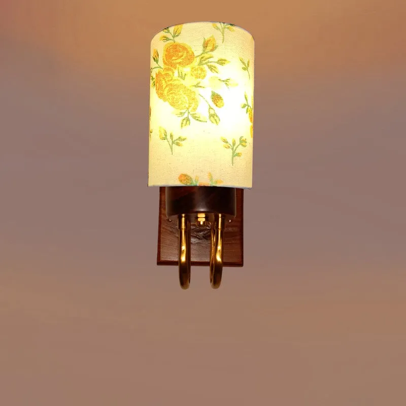 Gilded Arch Cotton Wall Lamp - White,Orange media 6