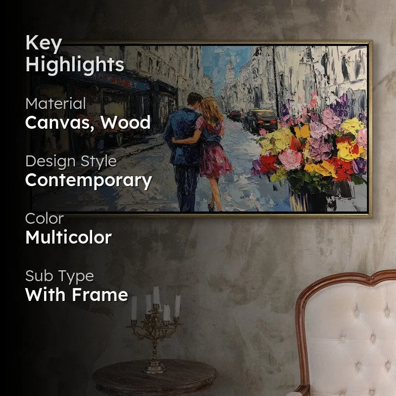 Blossom Affair Canvas Wall Painting With Frame media 2