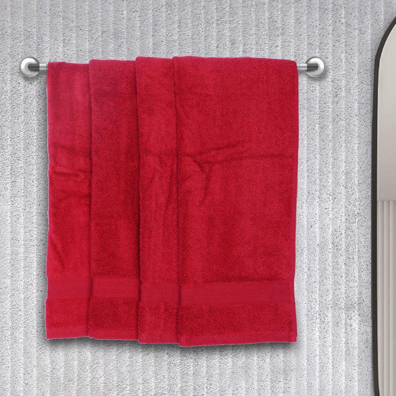 Miorah Hand Towel (Red) - Set Of Four
