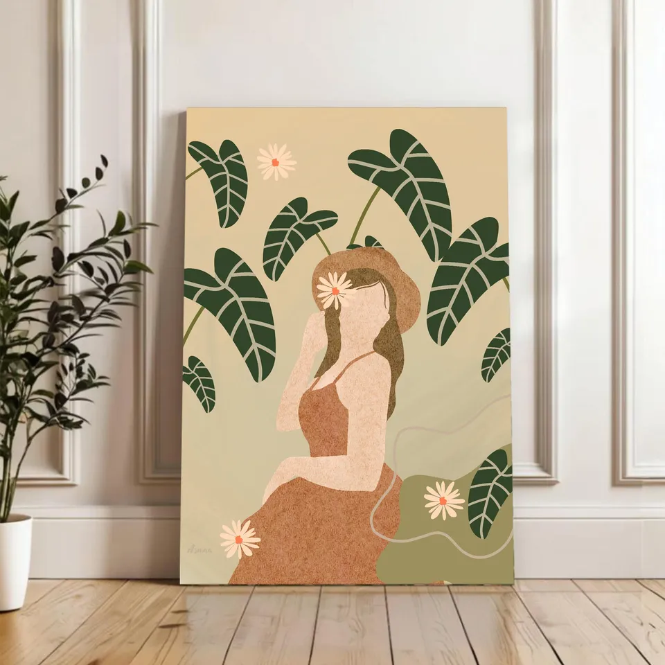 Blushwind Cotton Canvas Wall Painting media 4