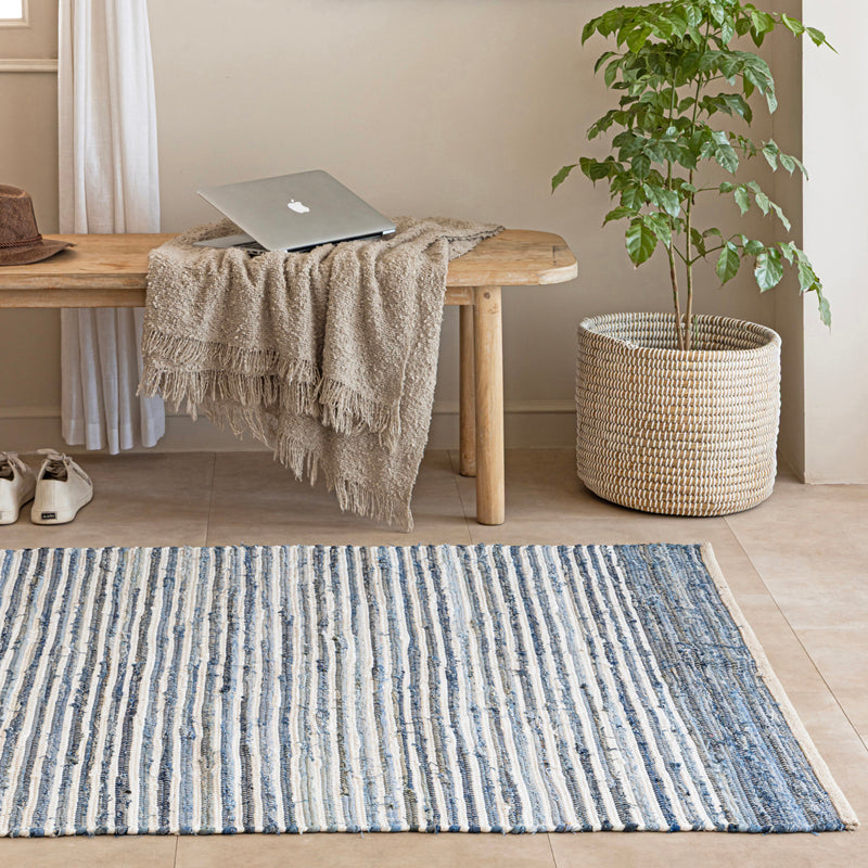 Natte II Handwoven Cotton Rug media 3