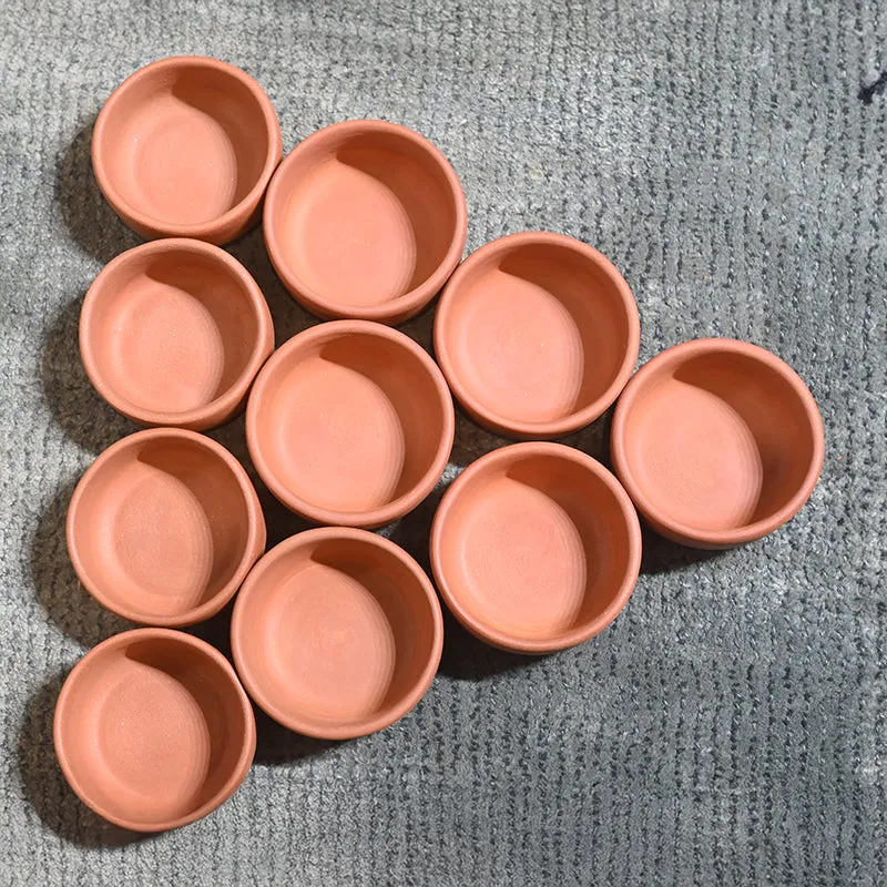 Terrabite Terracotta Dip Bowl (30 mL Each) - Set Of Ten media 1