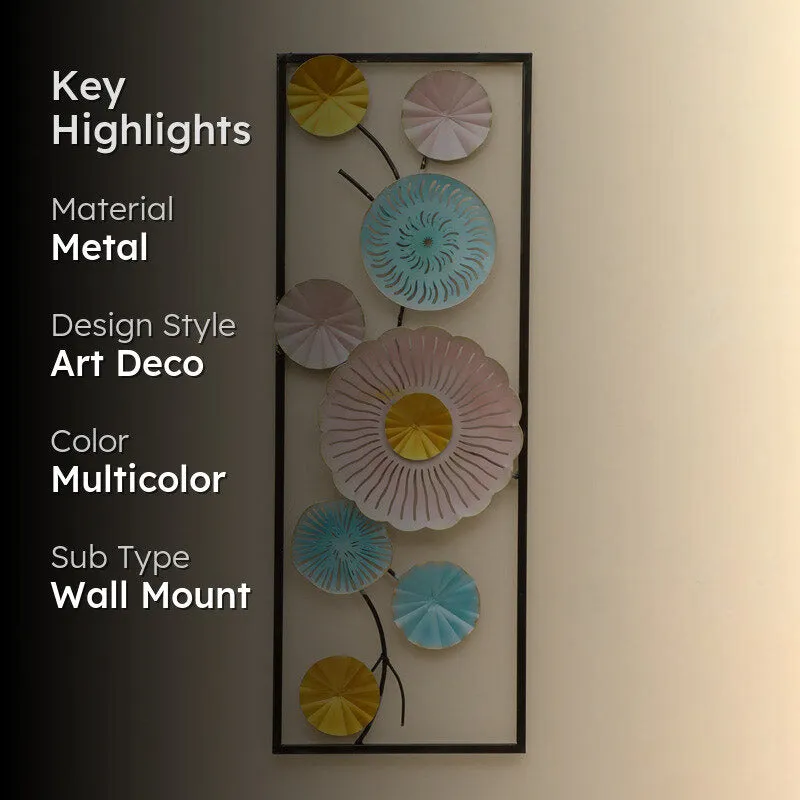 Oriyanaes Floral Metal Wall Accent media 2