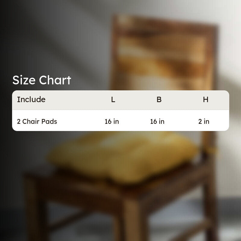 Sylvia Chair Pad (Mustard Yellow) - Set Of Two media 5