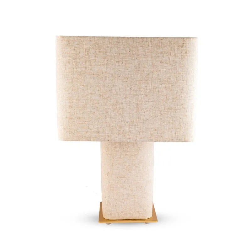 AarviDecor Stratford Decorative Fabric Table Lamp - Beige media 5